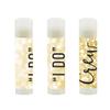 Andaz Press Bridal Shower Bachelorette Party Lip Balm Party Favors, Faux Gold Glitter Shimmer, "I Do" Crew, 12-Pack view 2