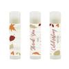 Andaz Press Bridal Shower Bachelorette Party Lip Balm Party Favors, Fallin' in Love Autumn Fall Leaves, Thank You for Celebrating With Us, 12-Pack view 2