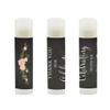 Andaz Press Bridal Shower Bachelorette Party Lip Balm Party Favors, Chalkboard Floral Roses, Thank You for Celebrating With Us, 12-Pack view 2