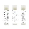 Andaz Press Bridal Shower Bachelorette Party Lip Balm Party Favors, Black and White Modern, Kissing the Single Life Goodbye, 12-Pack view 2