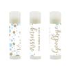 Andaz Press Bridal Shower Bachelorette Party Lip Balm Party Favors, Baby Blue Faux Gold Glitter Confetti Dots, Kissing the Single Life Goodbye, 12-Pack view 2
