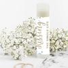 Andaz Press Bridal Shower Bachelorette Party Lip Balm Party Favors, Baby Blue Faux Gold Glitter Confetti Dots, Kissing the Single Life Goodbye, 12-Pack view 4