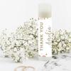 Andaz Press Personalized Wedding Party Lip Balm Party Favors, Pink Faux Gold Glitter Confetti Dots, Thank You, Bride & Groom Names and Date, 12-Pack, Custom view 4