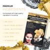 Azure Cosmetics 24K Gold & Black Pearl Luxury Firming Under Eye Pads - Moisturizing & Restoring Eye Mask Patches - Reduces Fine Lines, Wrinkles, Dark Circles & Puffiness - Made in Korea - 5 Pairs view 2