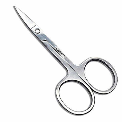 Superior ZRL Makeup Scissors Small Stainless Steel Nose Hair Scissor Rounded Eyebrow Eyelashes Epilator Face Hair Removal Tools