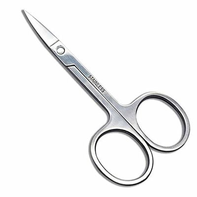 Superior ZRL Makeup Scissors Small Stainless Steel Nose Hair Scissor Rounded Eyebrow Eyelashes Epilator Face Hair Removal Tools