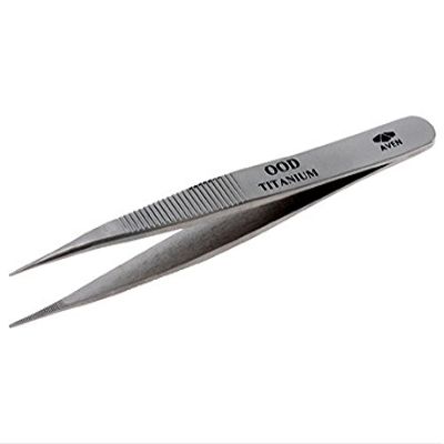Aven 18037TT, OOD Titanium Tweezers, Pack of 10 pcs