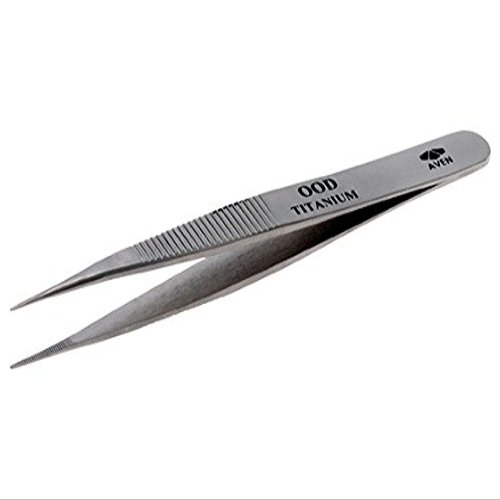 Aven 18037TT, OOD Titanium Tweezers, Pack of 10 pcs
