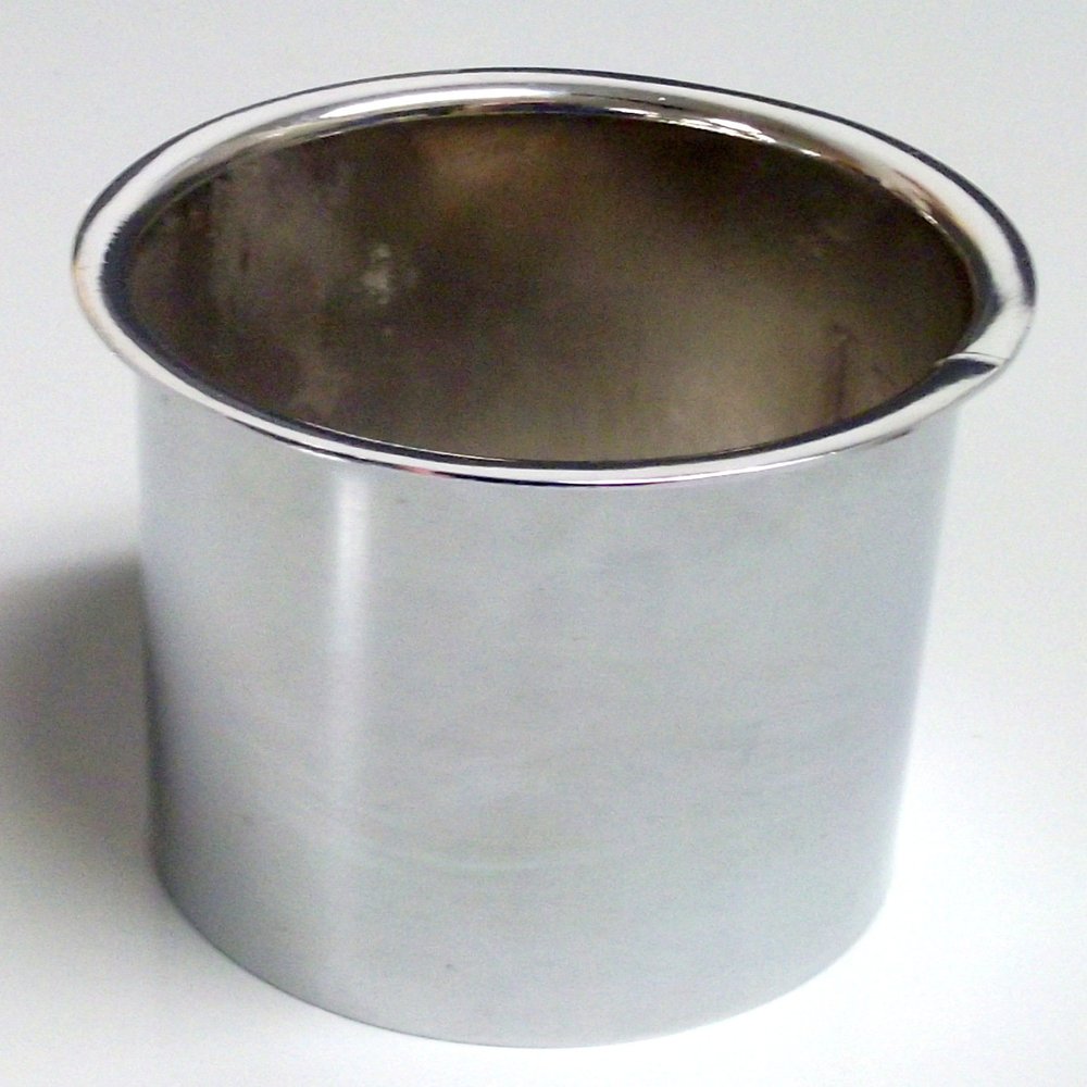 Salon Hair Dryer Holder Chrome 3" diameter 3" deep Chrome plated
