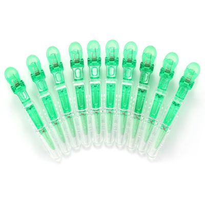 10pcs/set Multicolor Croc Clips Transparent Plastic Hairdresser Clip Hair Styling Sectioning Barrettes Professional Non Slip Alligator Clip Salon DIY Accessories Hairpins (10pcs-Green)