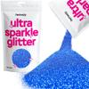 Hemway Premium Ultra Sparkle Glitter Multi Purpose Metallic Flake for Arts Crafts Nails Cosmetics Resin Festival Face Hair - Sapphire Blue - Microfine (1/256" 0.004" 0.1mm) 100g / 3.5oz view 1