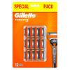 Gilette Fusion5 Razor 12 Blades for Men view 1