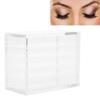 5-Layer Clear False Eyelash Case with Glue Pallets & Grafting Holders Compact, Stackable, Travel-Friendly Makeup Storage Box Fit for Strip Lashes view 1