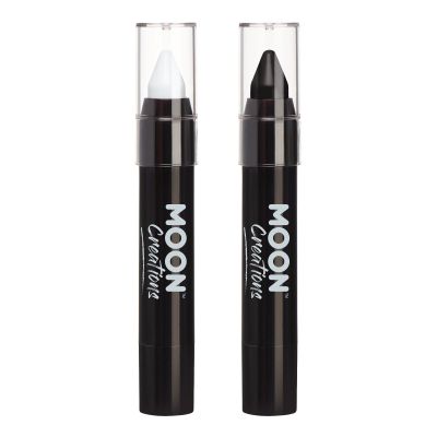 Face Paint Stick / Body Crayon Monochrome Set makeup for the Face & Body by Moon Creations - 0.12oz