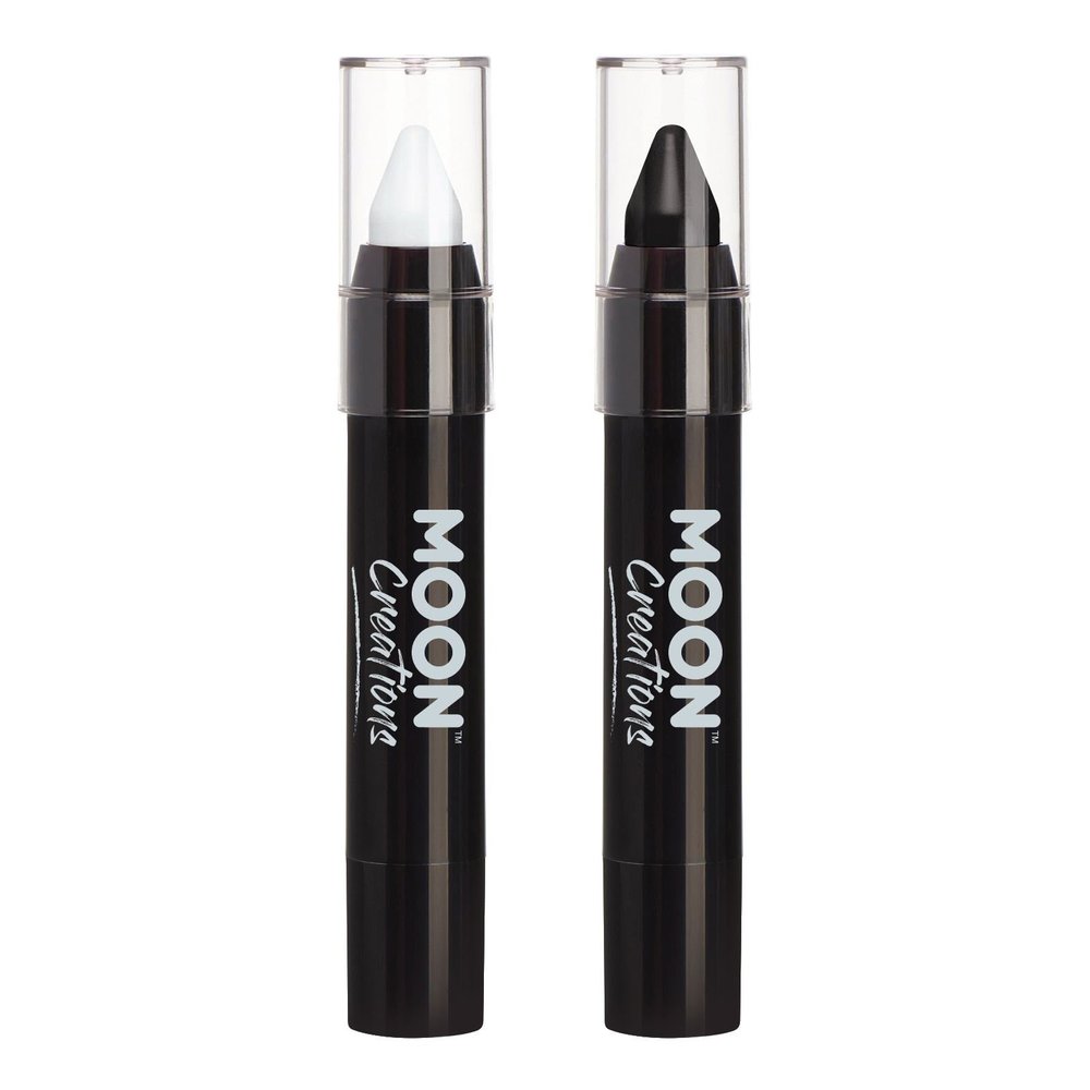 Face Paint Stick / Body Crayon Monochrome Set makeup for the Face & Body by Moon Creations - 0.12oz