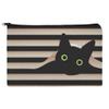 Black Cat In Window Makeup Cosmetic Bag Organizer Pouch view 1