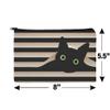 Black Cat In Window Makeup Cosmetic Bag Organizer Pouch view 4