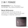 Beard Balm & Hair Pomade by Bevel with Coconut Oil and Shea Butter, Beard Care for Men, 1.7 oz (Packaging May Vary) view 2