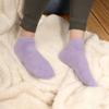 BambooMN Women's X-Large Fuzzy Soft Aloe Infused Nylon Spa Socks, Blueberry, 3 Pairs view 2