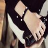 20PCS Faux Pearl Seamless Elastic Hair Tie Hair Rope Stretch Ponytail Holders Hair Band Headband Hair Accessories for Women Lady Girls (Black) view 3