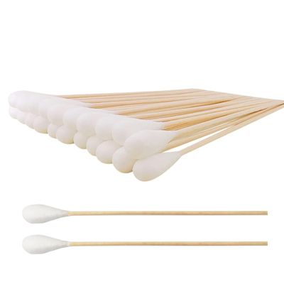 6 Inch Long Cotton Swabs (Large Size) 200pcs for Pets, Gun Cleaning or Makeup
