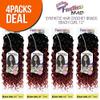 MULTI PACK DEALS! FreeTress Synthetic Hair Crochet Braids Beach Curl 12" (4-PACK, OT530) view 3