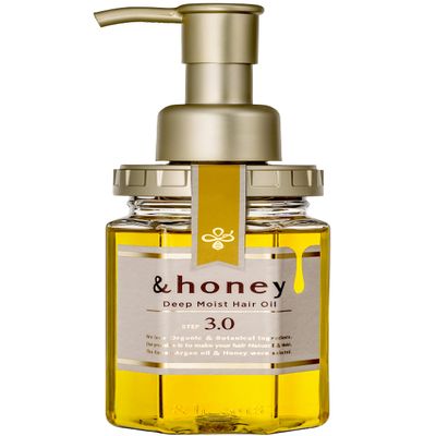 &honey Deep Moist Hair Oil, Bulgarian Damask Rose Honey, 3.4 oz (100 m)
