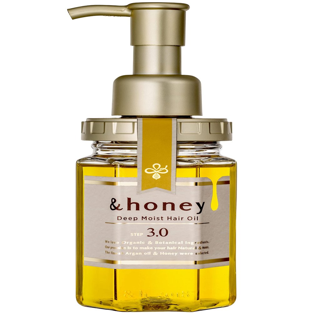 &honey Deep Moist Hair Oil, Bulgarian Damask Rose Honey, 3.4 oz (100 m)