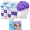 16 Pack Waterproof Shower Caps Elastic Plastic Band Bathing Salon Thick Hair Cap view 4