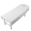 Beauty Massage Treatment Soft Sheets Spa Massage Treatment Table Bed Cover with Hole (White) view 1