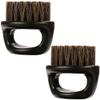 Borogo 2-Pack Beard Brush for Men - Men's Beard Brush (Essential Tool For Professional Barbering & Grooming Services), Brush Neck Face Duster Brush for Hairdressing Salon Household view 2
