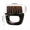 Borogo 2-Pack Beard Brush for Men - Men's Beard Brush (Essential Tool For Professional Barbering & Grooming Services), Brush Neck Face Duster Brush for Hairdressing Salon Household view 4