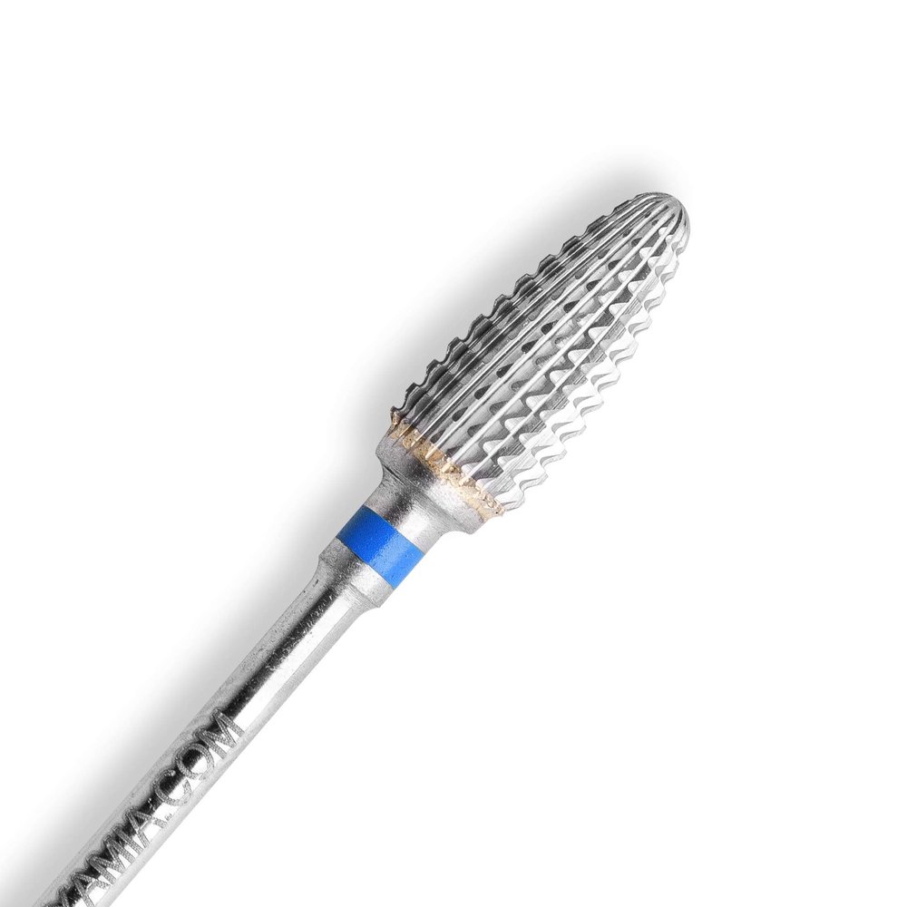 JOYA MIA 100% Carbide Nail Drill Bits Long Lasting Rust Free Salon Quality (Spike, Medium(Blue))