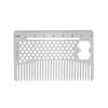 AhfuLife Stainless Steel Metal Hair&Beard Comb - Anti-Static Dual Action Beard Comb - Credit Card Size Combs Perfect for Wallet and Pocket - Presented in Gift Box view 1