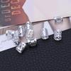 10pcs Mix Color Adjustable Hair Wig Dread Locks Cuffs Clip Braiding Dreadlocks Beads for Hairstyle (Silver) view 2