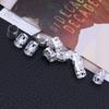10pcs Mix Color Adjustable Hair Wig Dread Locks Cuffs Clip Braiding Dreadlocks Beads for Hairstyle (Silver) view 3