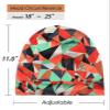 Satin Sleep Cap,Silk Lined Extra Large Black Women Natural Hair Bed Bonnet view 4