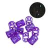 10pcs Mix Color Adjustable Hair Wig Dread Locks Cuffs Clip Braiding Dreadlocks Beads for Hairstyle (Purple) view 1