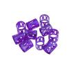 10pcs Mix Color Adjustable Hair Wig Dread Locks Cuffs Clip Braiding Dreadlocks Beads for Hairstyle (Purple) view 2