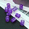 10pcs Mix Color Adjustable Hair Wig Dread Locks Cuffs Clip Braiding Dreadlocks Beads for Hairstyle (Purple) view 4