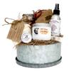1818 Farms Gift Basket with Shea Cream, Bath Tea, Cuticle Balm, Linen Spray, Bath Truffle and Lip Balm view 1