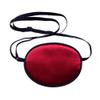 HugeDE Soft Comfortable Silk Pirate Eye Patch for Adults Lazy Eye Amblyopia Strabismus Deep Red view 1