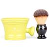 Fendrihan Synthetic Shaving Brush and Colorful Moderno Apothecary Shaving Mug Kit, The Perfect Men's Wet Shave Set (Black Handle, Lime) view 3