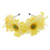 Daisy Flower Wreath Garland Headband - Yellow view 3