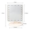 22 LED Lighted Makeup Mirror/Vanity Mirror with Touch Screen Dimming 180 Swivel Rotation, Portable Convenience and High Definition Clarity Cosmetic Mirror view 4