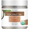 Velona USDA Certified Organic Coconut Oil Extra Virgin - 4 fl oz | Food and Cosmetic Grade | in jar | Extra Virgin, Cold Pressed view 1