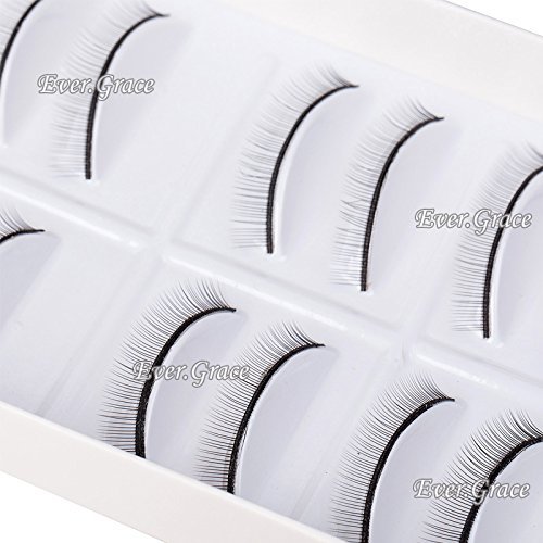 ICYCHEER 5/10Pairs Makeup Practice Eyelashes Extension For Teaching, Learning Eyelash Extensions Mannequin False Practice (10Pair)