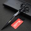 7 Inch sharonds Personalized Hair Scissors 19cm Cool Black Salon Hair Styling Barber Scissors Stainless Steel Barber Tools view 4