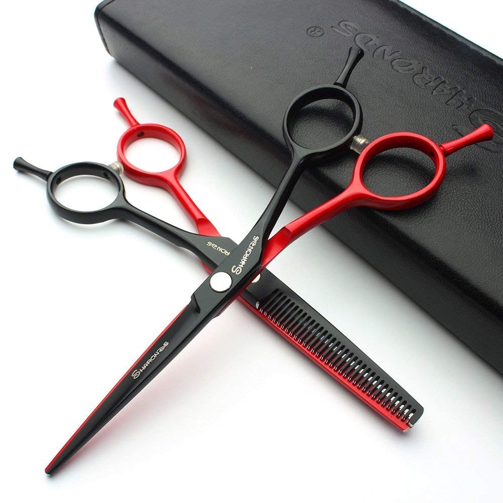 5.5 inch black red hot new JP440c original professional hair scissors scissors hair tools hair scissors set