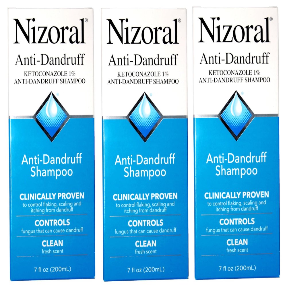 Nizoral A-D Anti-Dandruff Shampoo, 7 Fl. Oz (3 Pack)